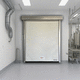 porte à enroulement / PVC / en acier inoxydable / pour l'intérieur