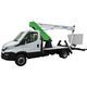 plateforme élévatrice fixe / montée sur camion / électrohydraulique / pour chantier