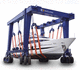 portique sur pneus / pour applications marines / bipoutre / hydraulique