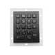 clavier numérique 18-touches / encastrable / en métal / en inox
