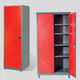 armoire de stockage / au sol / à étagères / double porte