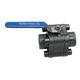 vanne à boisseau sphérique / à levier / hydraulique / pour huile