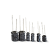 condensateur électrolytique / cylindrique / de facteur de dissipation / pour circuit imprimé