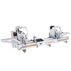 machine de découpe à deux têtes / à lame rotative / pour PVC / pour aluminium