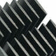 dissipateur thermique en aluminium / à ailettes droites / extrudé