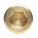 bouchon rond / à tête hexagonale / mâle / fileté