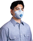 masque de protection jetable / avec valve / filtrant