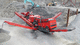 crible pour mine / mobile / pour produits en vrac / 3 fractions
