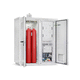 armoire de stockage / porte-batterie / au sol / à double porte