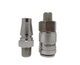 raccord pneumatique / rapide / en inox / en laiton nickelé