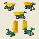 mini-dumper à roues / électrique / à batterie / complètement électrique