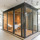 système room-in-room modulable / acoustique / en aluminium / en verre