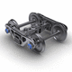 bogie pour fret / voie normale / voie large / AAR