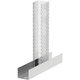 profilé de construction en acier chromé / en zinc-aluminium / en acier zingué / en U