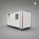 cabane de chantier de stockage / pour la logistique / vitrée / modulaire