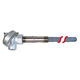 thermocouple / en boîtier métallique / pour métal en fusion / en inox