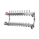 manifold multivoie / en acier inoxydable / pour circuit de thermorégulation / pour chauffage par le sol