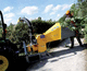 broyeur de branches monté sur tracteur