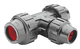 raccord hydraulique / à visser / en T / en plastique
