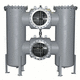 filtre hydraulique / à panier double / sous pression / d'aspiration