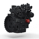 moteur hybride diesel / à gaz naturel / à 4 cylindres / turbo