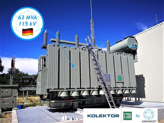 SANERGRID  KOLEKTOR ETRA :  livraison d'un transformateur de puissance en huile de 8 MVA 63 kV pour un barrage hydroélectrique de EDF