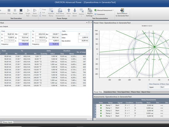 Travailler avec des rampes dans le module Advanced Power