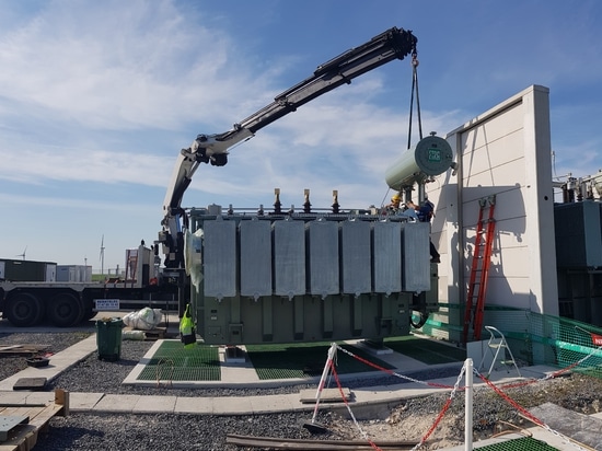 Installation d’un transformateur de puissance à huile 63KV 40MVA ONAN/ONAF