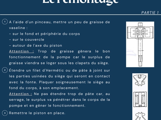 Démontage & remontage des pompes manuelles Japy