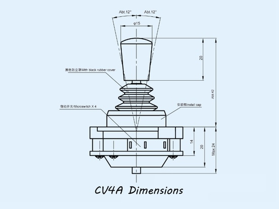 SENTOP Petit commutateur Joystick CV4/CV4A