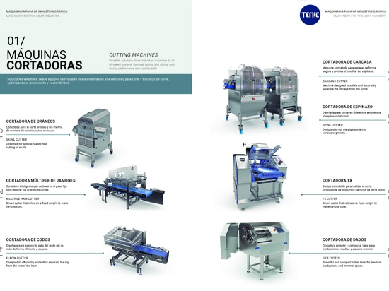 Machines pour l'industrie de la transformation de la viande