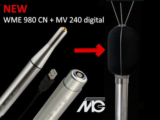 WME 980 CN en version numérique en complément de la série de microphones étanches WME 980