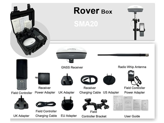 SMA20 RTK PPK GNSS Équipement de topographie