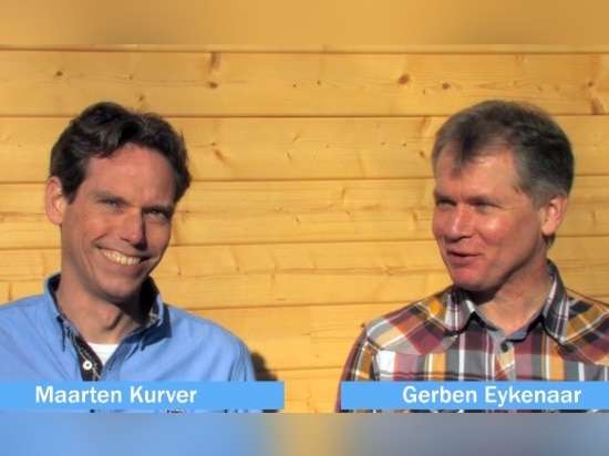 La feuille et ses lotisseurs Gerben Eykenaar et Maarten Kurver