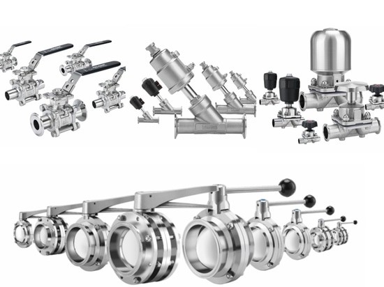 Types de vannes en acier inoxydable