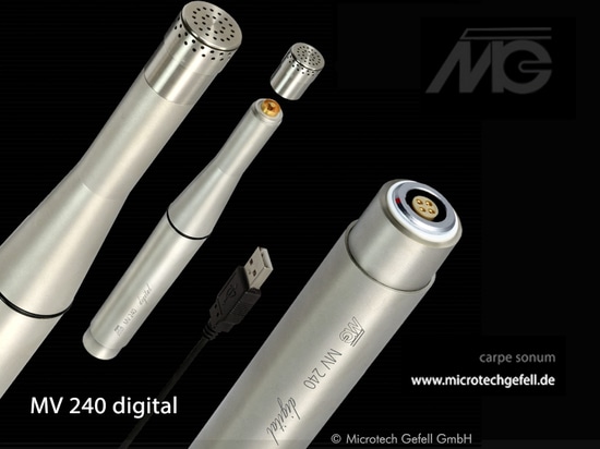 MV 240 digital - Nouveaux champs d'application pour les microphones étanches, la R&D, l'enseignement, la formation, etc