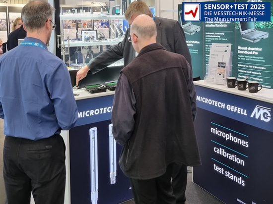 SENSOR+TEST 2025 -Microtech Gefell au principal salon international des technologies de mesure, d'essai et de contrôle.