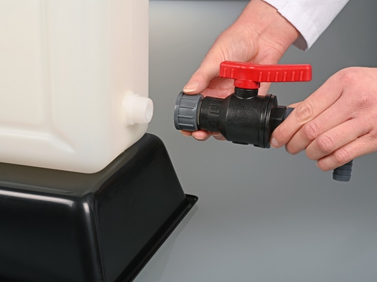 Robinet à bille en polypropylène (PP) de qualité industrielle robuste (Bürkle GmbH)