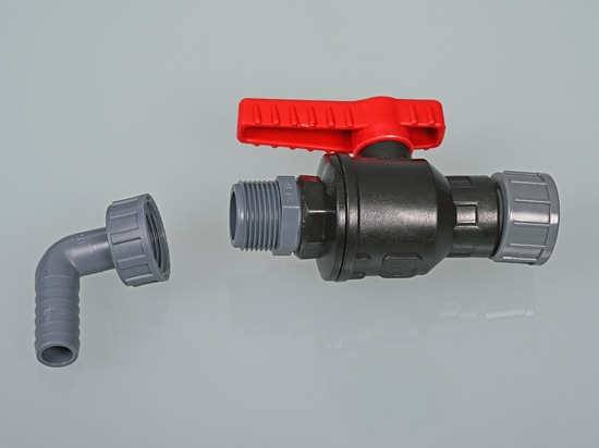 Robinet à bille en polypropylène (PP) de qualité industrielle robuste (Bürkle GmbH)