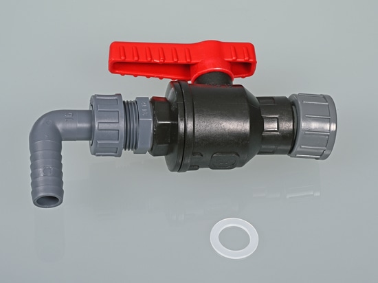Robinet à bille en polypropylène (PP) de qualité industrielle robuste (Bürkle GmbH)