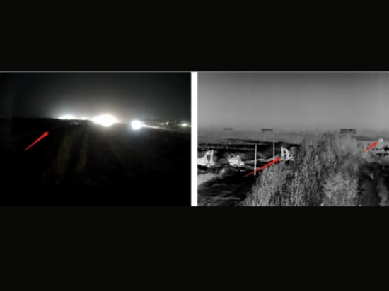 Caméra normale VS caméra thermique dans la nuit noire