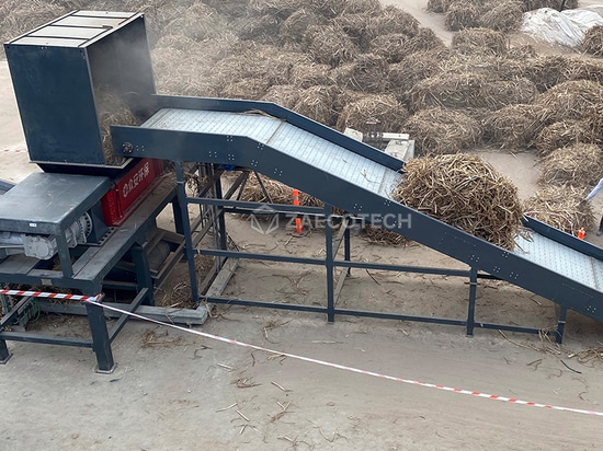Machine à broyer la paille de riz Zaecoteach Site au Pakistan