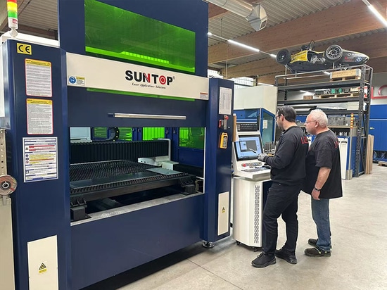 La machine de découpe laser SUNTOP répond avec succès aux besoins des clients allemands de l'industrie de la tôlerie