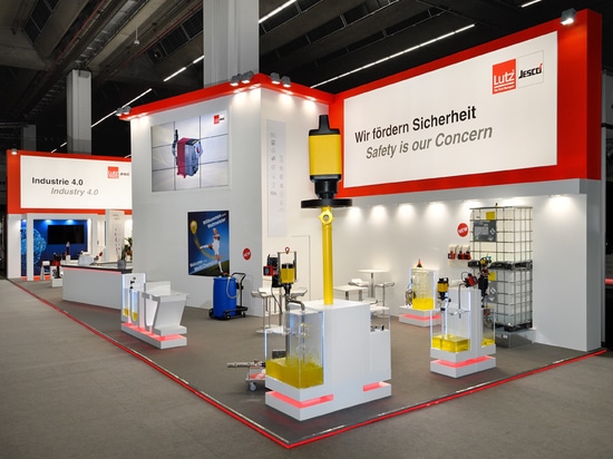 Vue latérale du stand Achema Review 2018
