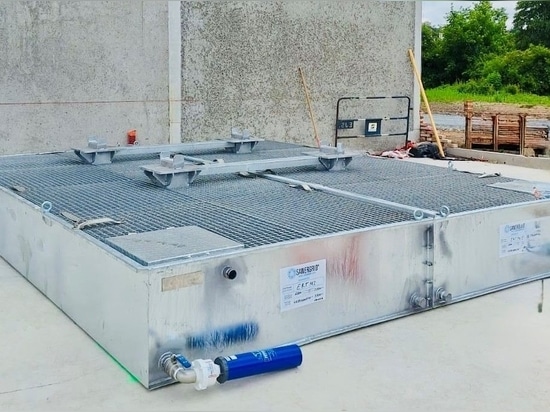 Installation SONEC bac modulaire ERT MODULO 2 Sanergrid et filtres SPI pour la SNCF
