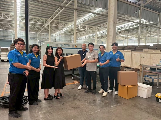 OJI Thaïlande renforce l'innovation en matière d'emballage avec l'installation de la machine à fabriquer les boîtes Aopack BM3000-HD
