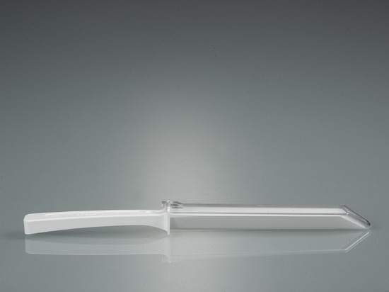Spatule jetable avec capuchon transparent pour le prélèvement d'échantillons (Bürkle GmbH)