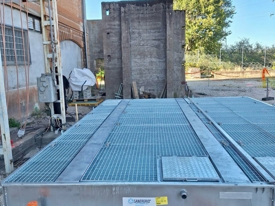 Système complet Sanergrid ERT Modulo avec couverture coupe-feu trappe et filtration des eaux de pluie SPI