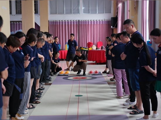 Activité d'équipe de curling