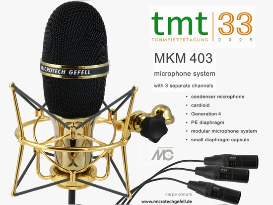 Fidèle à la longue tradition de Gefell en matière de développement de microphones, le nouveau microphone compact à condensateur multicanal MKM 403 est équipé de capsules de génération 4